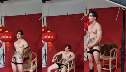 โนว์ สหัสปกรณ์ ชักว่าวโชว์ นายแบบไทย แซ่บเว่อร์ถ่ายแบบ ได้หลากหลายรูปแบบโดยที่ไม่เคอะเขินแต่อย่างใด