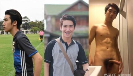 คลิปหลุด อ๋อง ม.เกษตร นักศึกษาหนุ่มหล่อ นักกีฬาฟุตบอล เงี่ยนมาก ชักว่าวโชว์ในห้องน้ำ ถ่ายคลิปน้ำแตกฟินฟิน