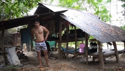พี่ซันครึ้มอกครึ้มใจอีกแล้ว ตามสไตล์ไทบ้าน ชักว่าวโชว์น้ำแตกที่เพิงพักปลายนา ใครเงี่ยนบอกต่อด้วย